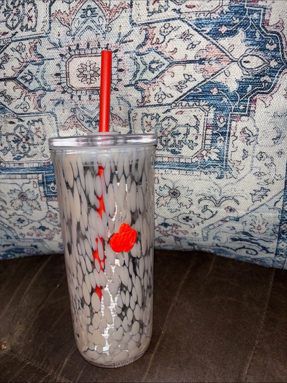 Starbucks pumpkin glass cup Straw 16oz